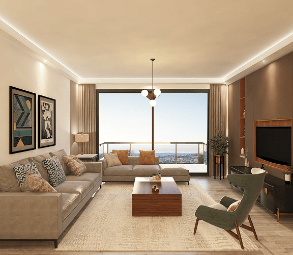 Modern living room interior